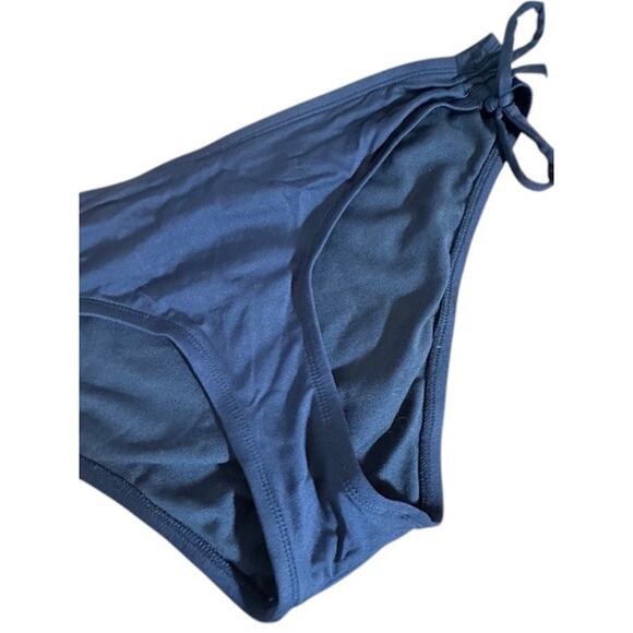 Mossimo Target Dark Gray Tie Sides Bathing Suit Bikini Bottom Women Sz L - Picture 6 of 7